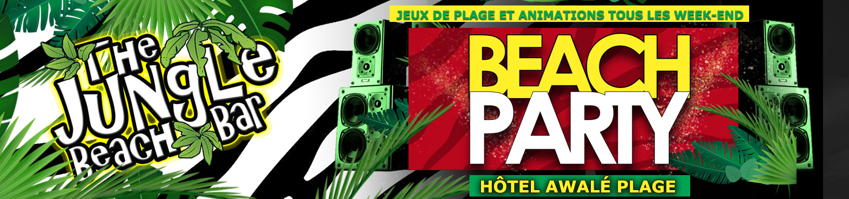 Plage, Jeux, Beach Party au Jungle Beach Bar à L'hôtel Awalé Plage (Grand Popo - Bénin)